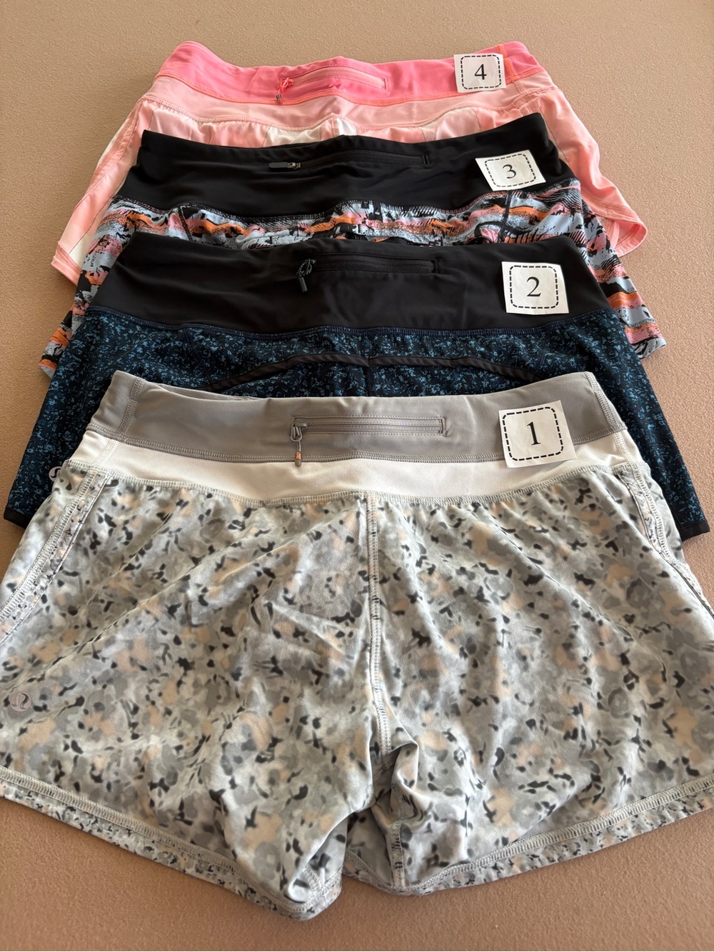 Lululemon speed up shorts. All size 6. Good condition and clean liners. - Picture 2 of 2